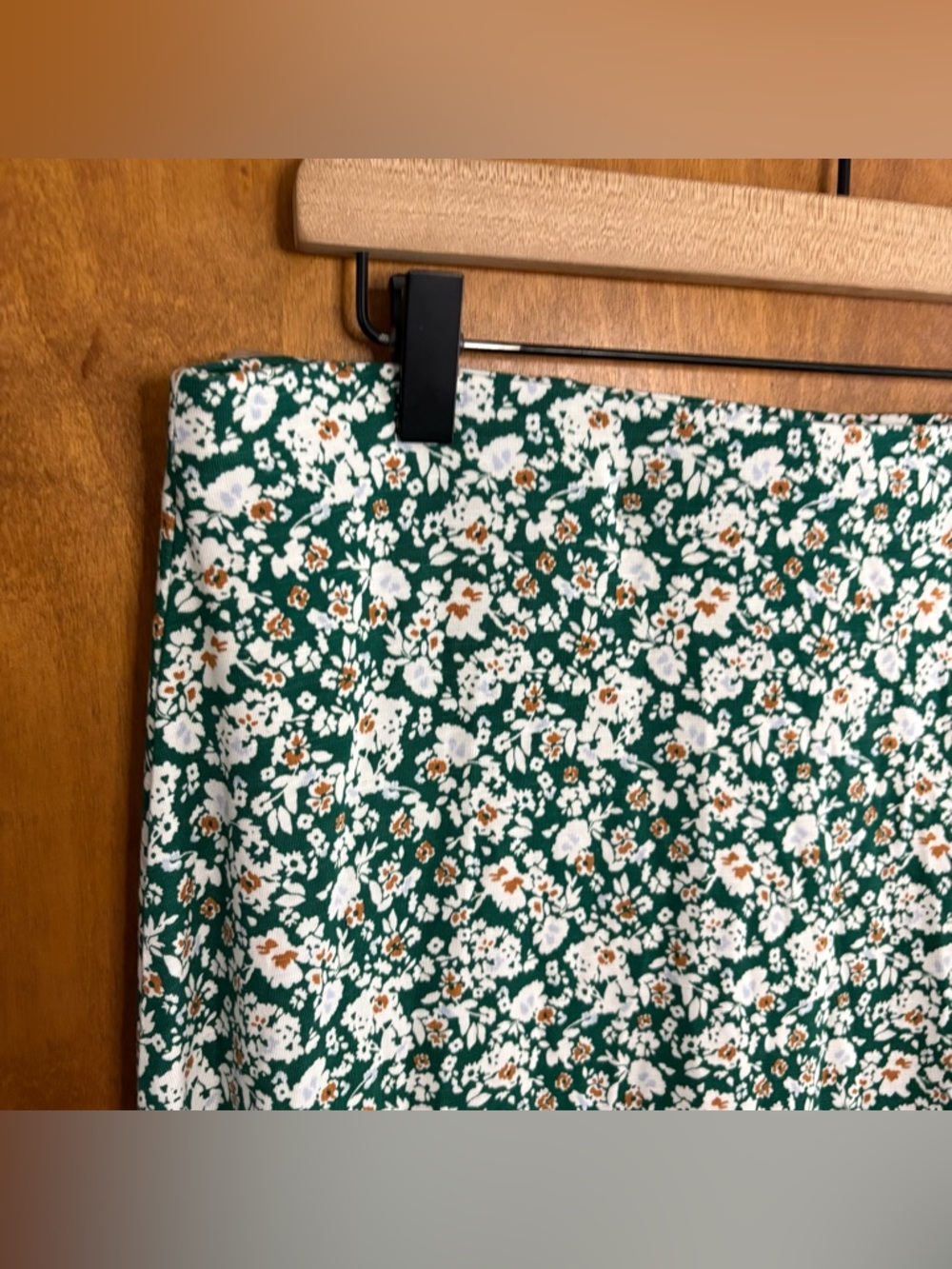 J. Jill Green Ditsy Floral High Rise Maxi Skirt Paisley Boho Resort Lagenlook - Picture 7 of 10